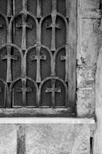 Athens Greece Window of Crosses