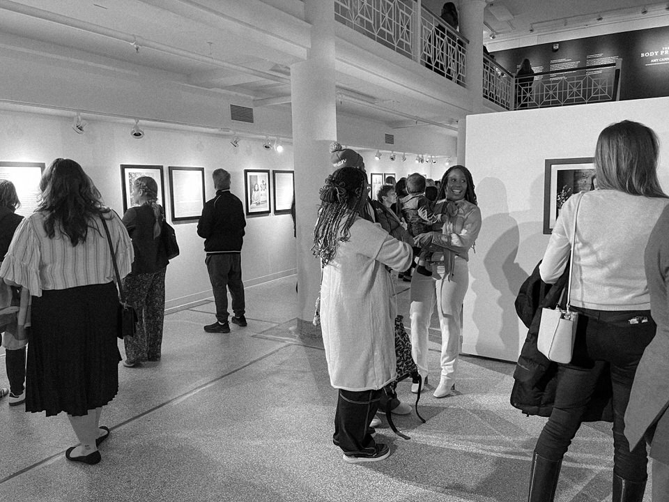 Illuminating-Women-art-exhibition-opening-reception-at-Trout-Museum-of-Art-black-and-white-photography-by-Studio-L-artist-photographer-Laura-Schneider-_1881